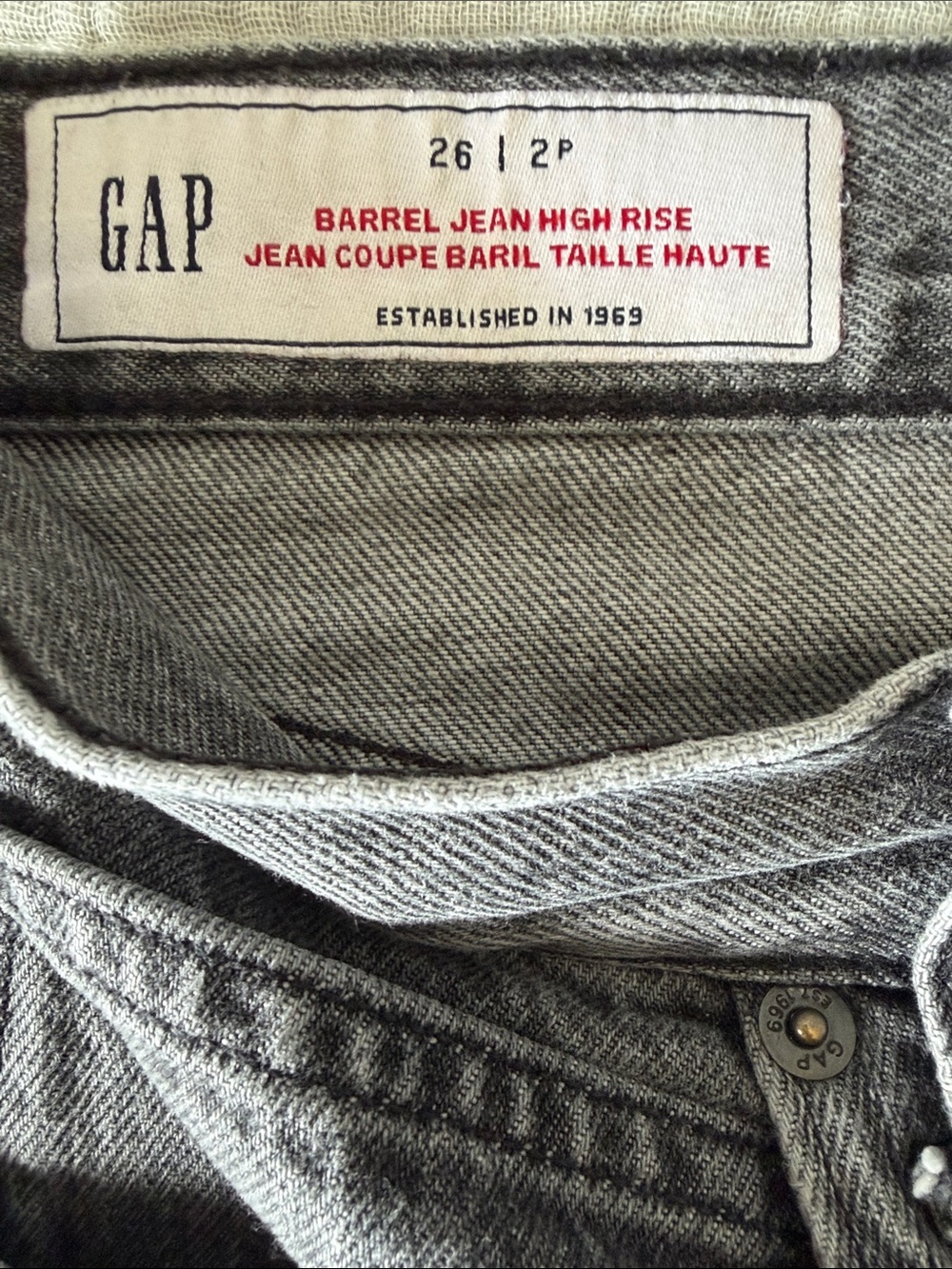 GAP Barrel Jean High Rise 2P - Picture 3 of 5